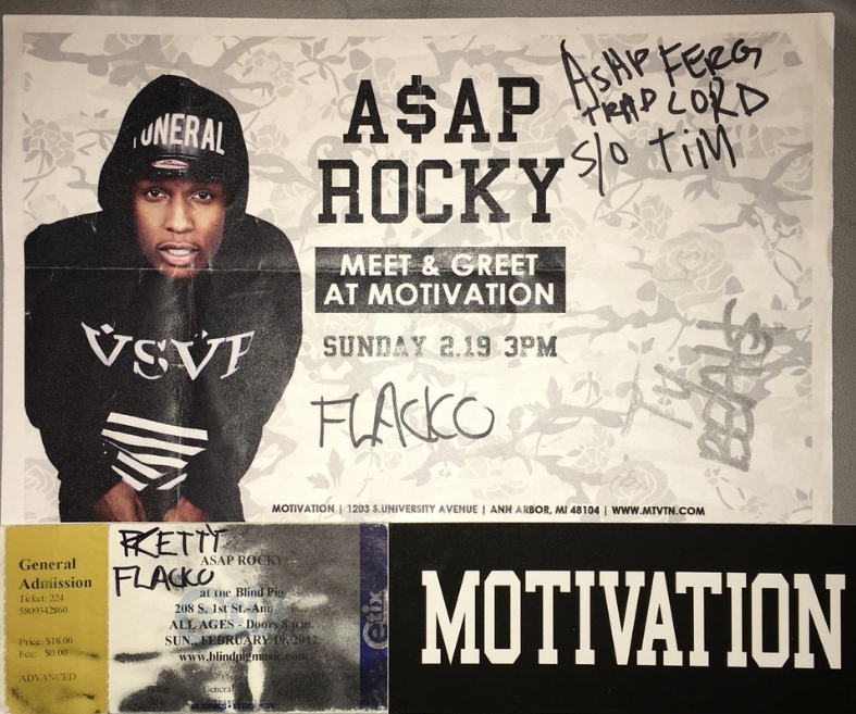 ASAP Rocky DJ Ell Meet & Green And Concert Flyer
