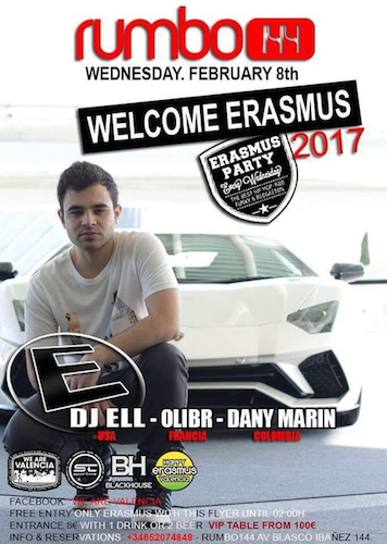 DJ Ell Rumbo 144 Flyer 2.8.17 Spain