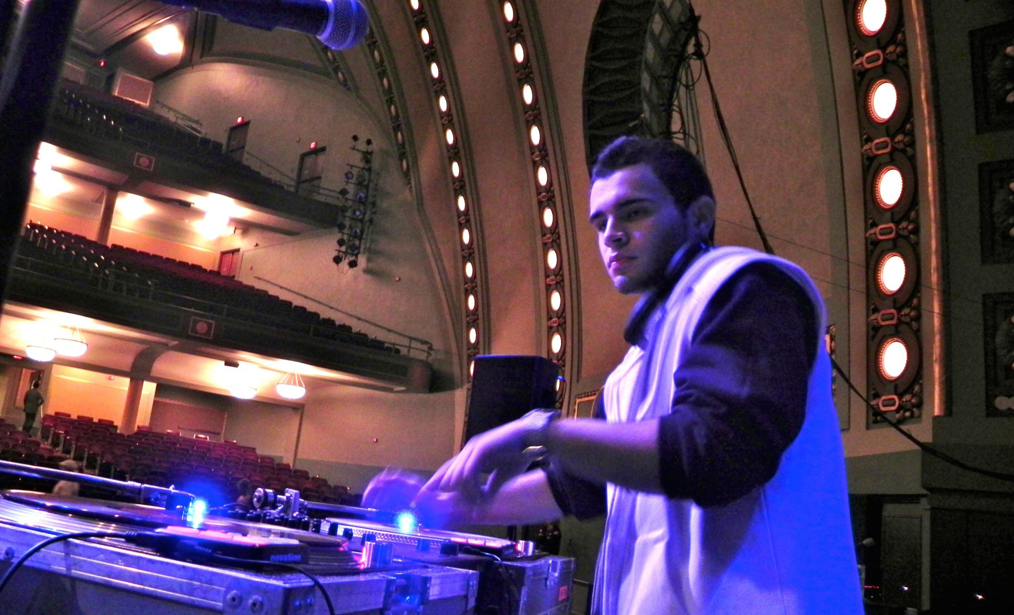 DJ Ell at Hill Auditorium WIth Wale, Soundcheck