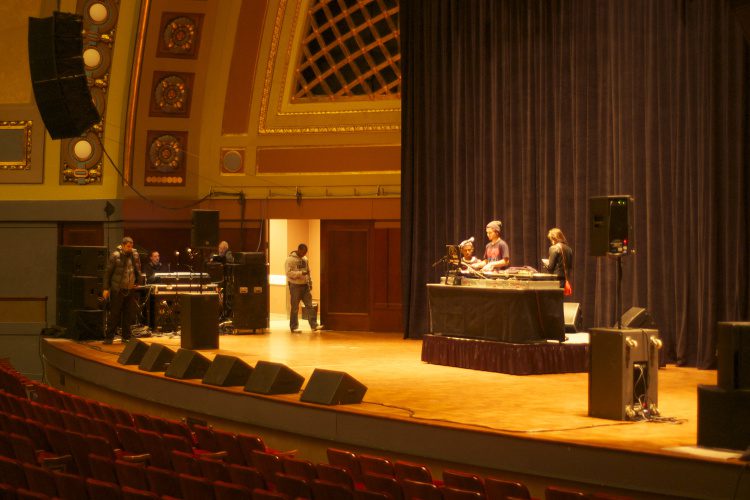 DJ Ell at Hill Auditorium Soundcheck