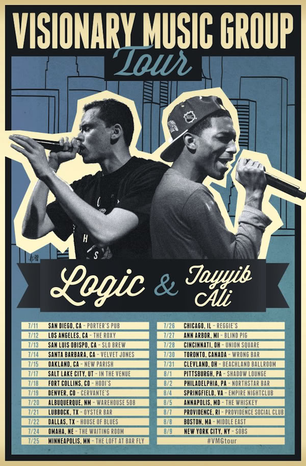 Visionary Music Group Tour W/ Logic, Tayyib Ali, DJ Ell Flyer